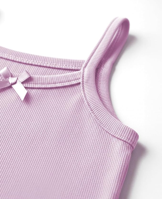 Girls' 100% Cotton Cami Tanks