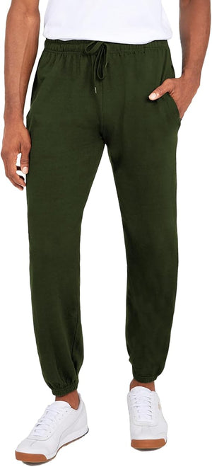 Men's Fleece Jogger Pants Athletic Loose-fit Sweatpants