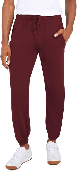 Men's Fleece Jogger Pants Athletic Loose-fit Sweatpants
