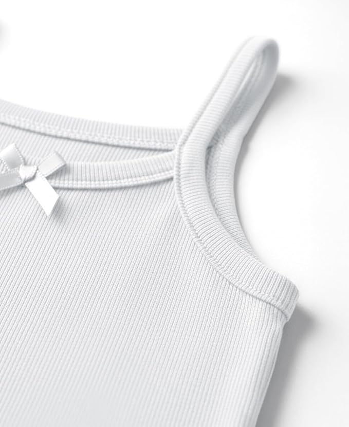 Girls' 100% Cotton Cami Tanks