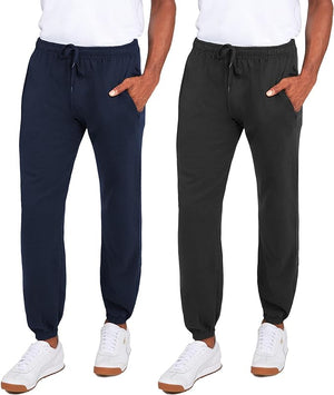 Men's Fleece Jogger Pants Athletic Loose-fit Sweatpants