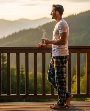 Men's Cotton Super Soft Flannel Plaid Pajama Pants