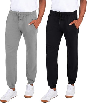 Men's Fleece Jogger Pants Athletic Loose-fit Sweatpants
