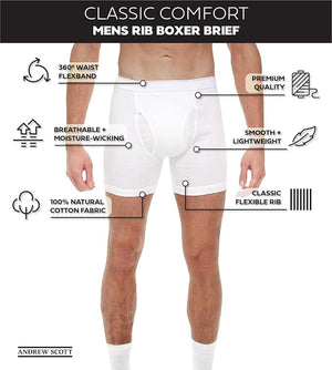 Men's Cotton Blend Boxer Shorts