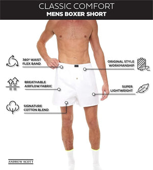 Men's Cotton Blend Boxer Shorts