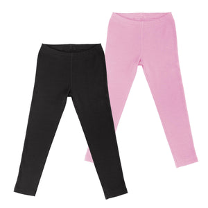 Big Girls Cotton Thermal Underwear, Long John Under Pants, (Multi Packs)