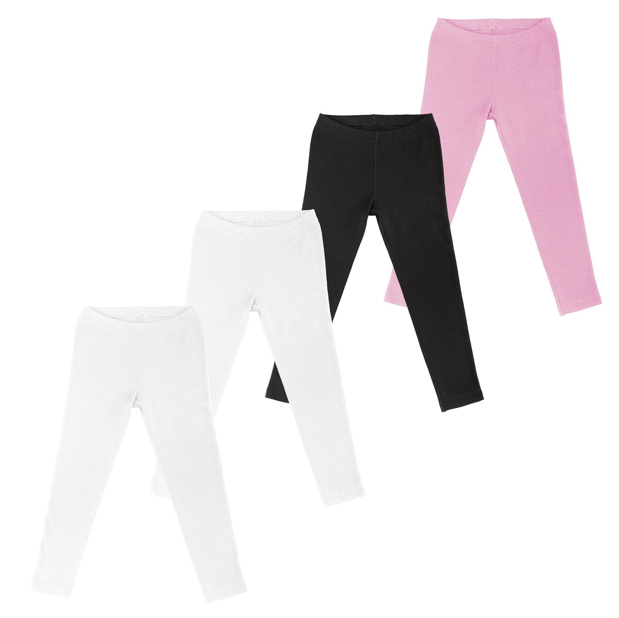 Big Girls Cotton Thermal Underwear, Long John Under Pants, (Multi Packs)