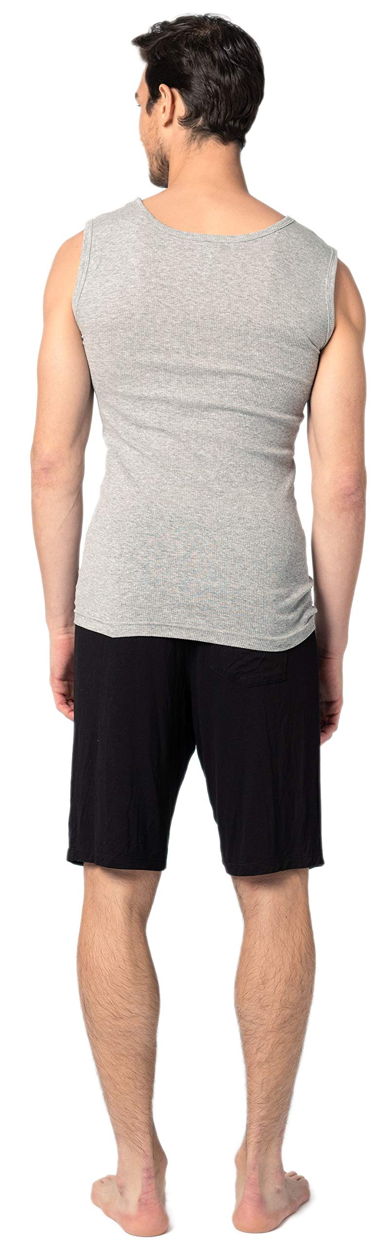 Men's Sleeveless Crew Cotton Muscle Tanks