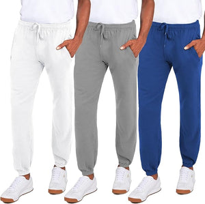 Men's Fleece Jogger Pants Athletic Loose-fit Sweatpants