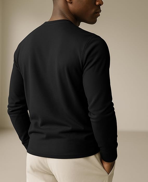 Men's Midweight Cotton Long-Sleeve Crewneck