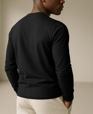 Men's Midweight Cotton Long-Sleeve Crewneck