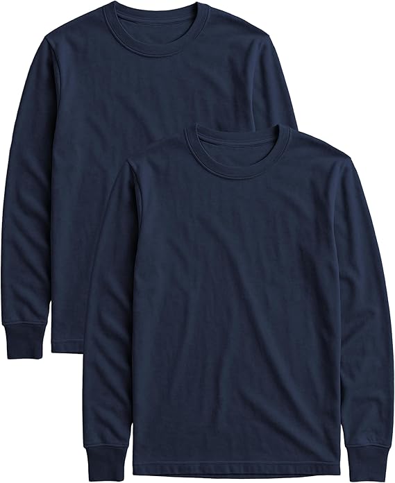 Men's Midweight Cotton Long-Sleeve Crewneck