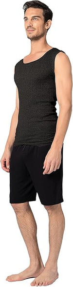 Men's Sleeveless Crew Cotton Muscle Tanks