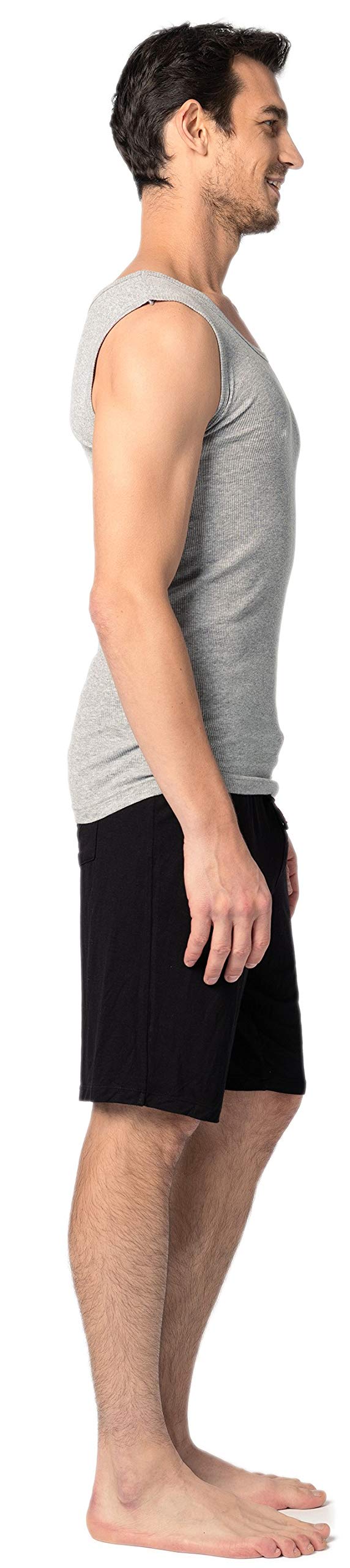Men's Sleeveless Crew Cotton Muscle Tanks