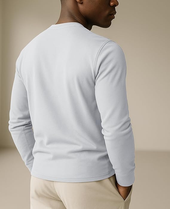 Men's Midweight Cotton Long-Sleeve Crewneck
