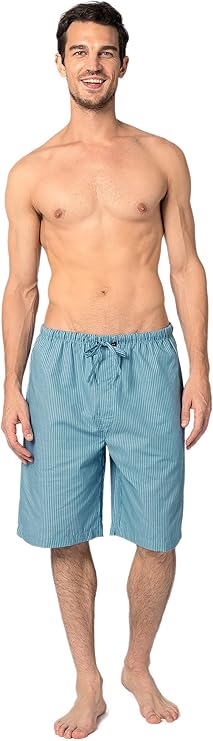 Men's Soft Poplin Woven Pajama & Sleep Jam Cargo Short Lounge Pants