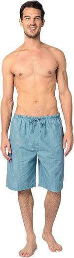 Men's Soft Poplin Woven Pajama & Sleep Jam Cargo Short Lounge Pants
