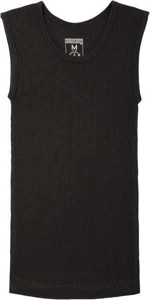 Boy's Muscle Tank Top, Cotton, Color Sleeveless Crew Neck Undershirts