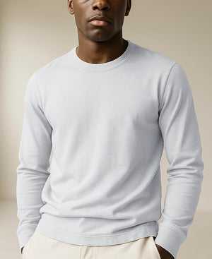 Men's Midweight Cotton Long-Sleeve Crewneck