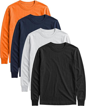 Men's Midweight Cotton Long-Sleeve Crewneck