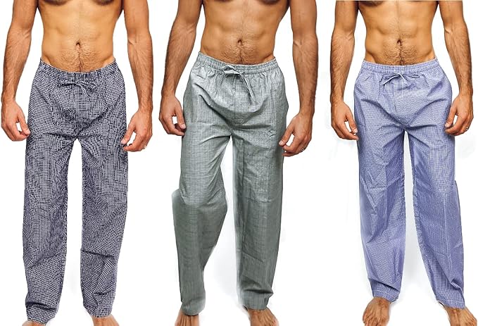 Men's Super Soft Woven Pajama & Sleep Long Lounge Pants
