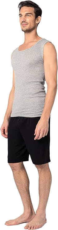 Men's Sleeveless Crew Cotton Muscle Tanks