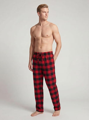 Men's Cotton Super Soft Flannel Plaid Pajama Pants
