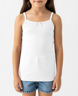 Girls' 100% Cotton Cami Tanks