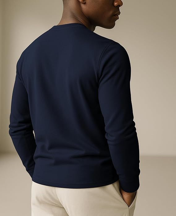 Men's Midweight Cotton Long-Sleeve Crewneck