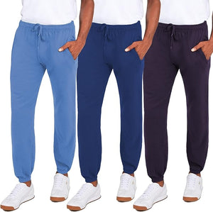 Men's Fleece Jogger Pants Athletic Loose-fit Sweatpants