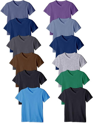 Boys' V Neck Cotton T Shirt