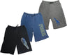 Men's Soft & Light Cotton Drawstring Yoga Lounge & Sleep Jam Shorts/Jersey Shorts with Pockets (3 Pack)
