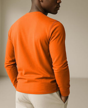 Men's Midweight Cotton Long-Sleeve Crewneck
