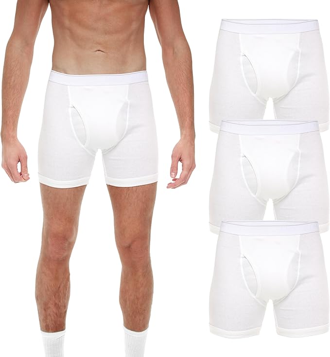 Big & Tall Men's Cotton Boxer Briefs Underwear