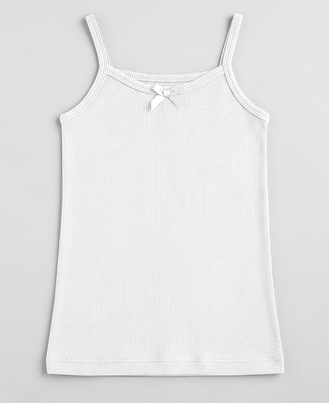 Girls' 100% Cotton Cami Tanks