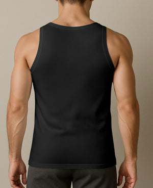 Men's 100% Cotton Tag Free A-Shirt Tanks