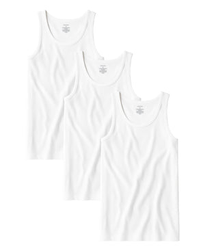 Men's 100% Cotton Tag Free A-Shirt Tanks