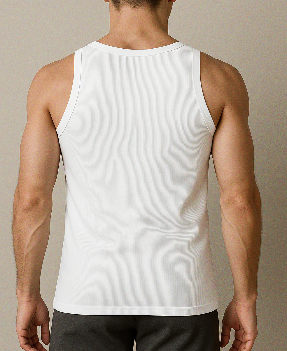 Men's 100% Cotton Tag Free A-Shirt Tanks