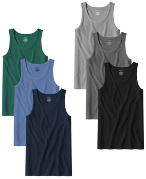 Men's 100% Cotton Tag Free A-Shirt Tanks