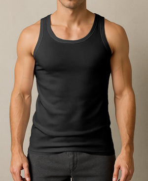 Men's 100% Cotton Tag Free A-Shirt Tanks