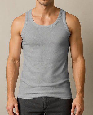 Men's 100% Cotton Tag Free A-Shirt Tanks