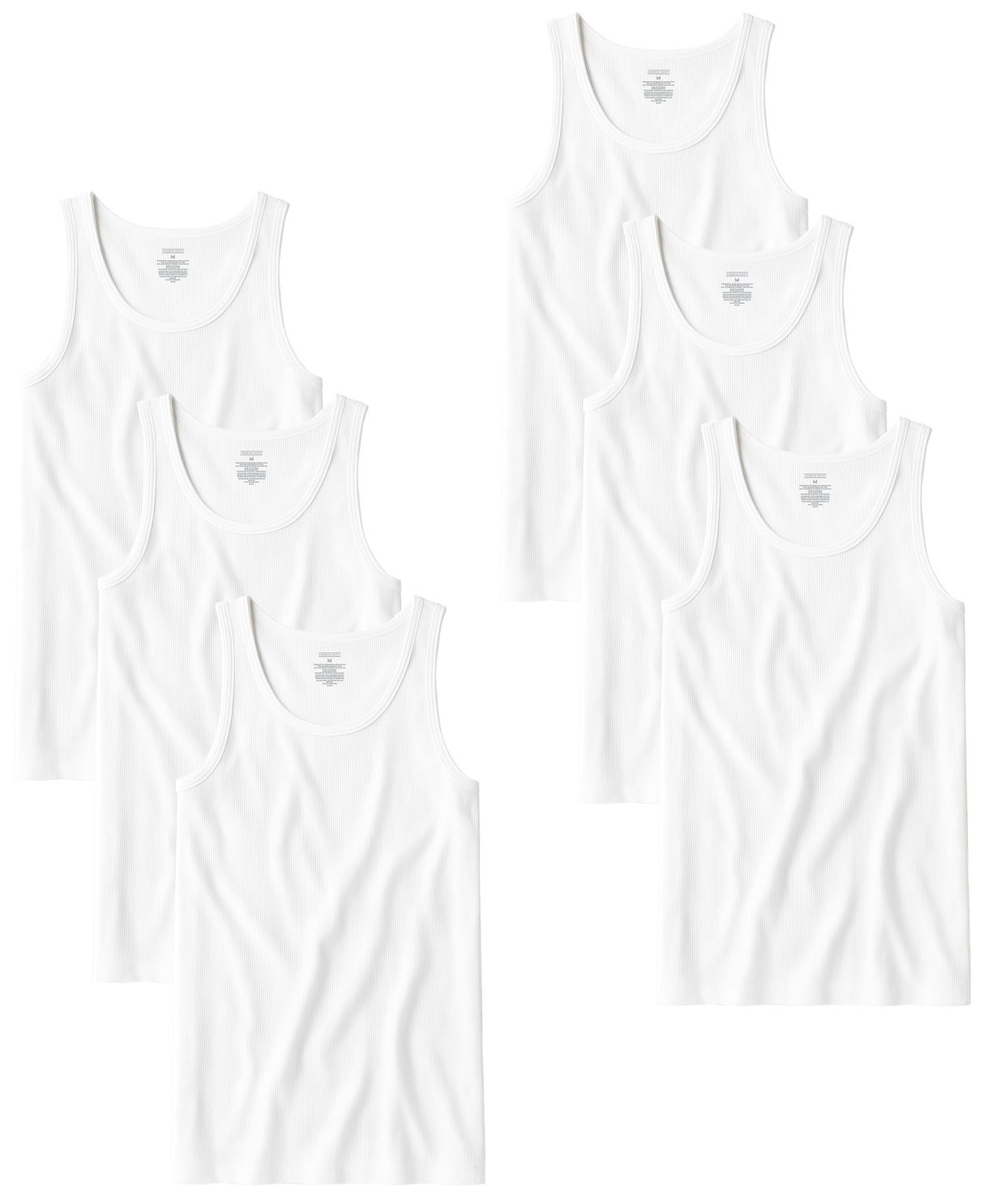 Men's 100% Cotton Tag Free A-Shirt Tanks