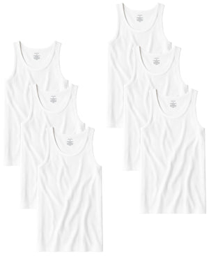 Men's 100% Cotton Tag Free A-Shirt Tanks