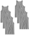 Men's 100% Cotton Tag Free A-Shirt Tanks Extra Length