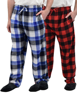 Men's Cotton Super Soft Flannel Plaid Pajama Pants