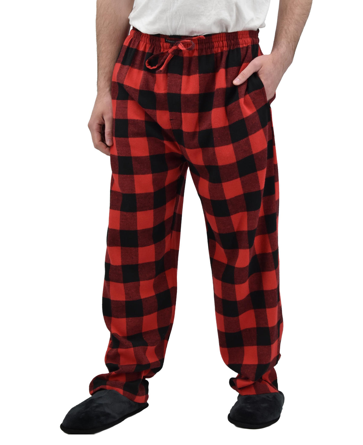 Men's Cotton Super Soft Flannel Plaid Pajama Pants