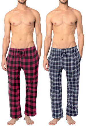 Men's Cotton Super Soft Flannel Plaid Pajama Pants