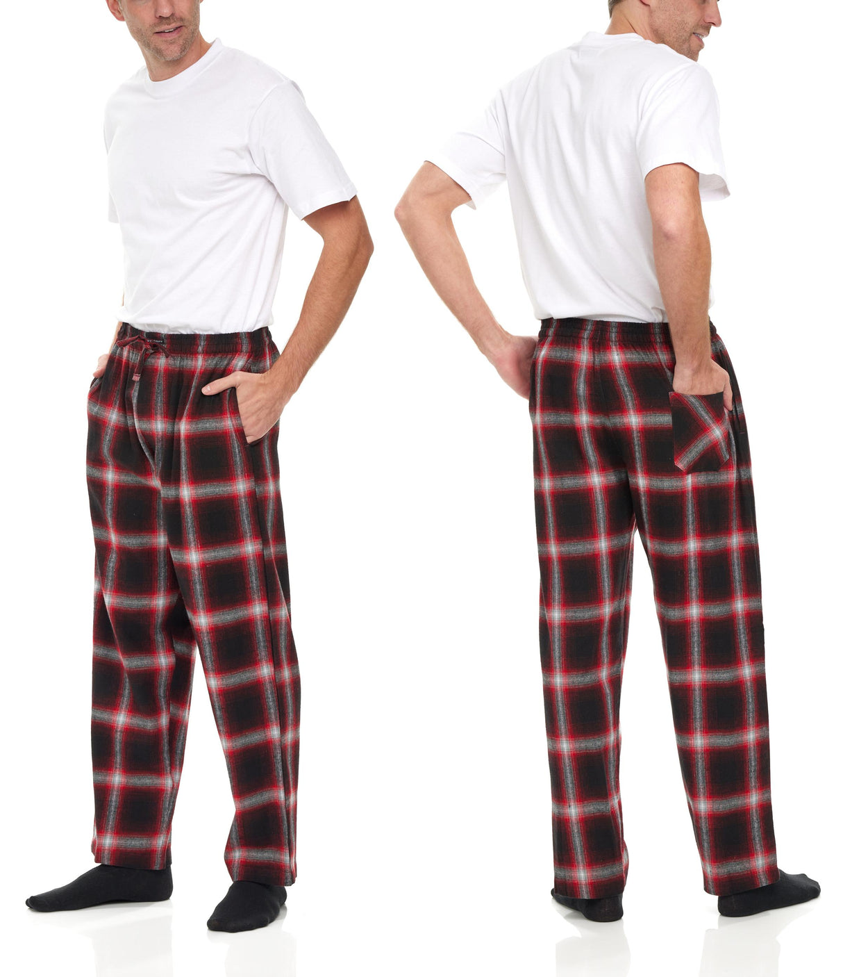 Men's Cotton Super Soft Flannel Plaid Pajama Pants