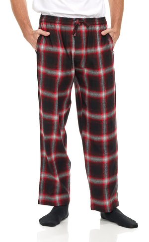 Men's Cotton Super Soft Flannel Plaid Pajama Pants