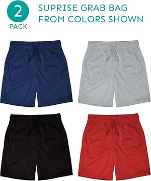 Boys Active Performance & Mesh Style Basketball Sport Shorts